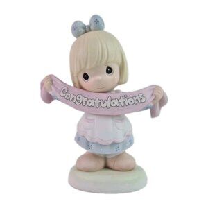 Precious Moments 795259 It's A Banner Day Congratulations Girl Figurine